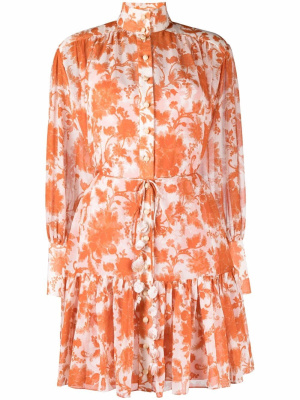 

Floral-print shirt dress, ZIMMERMANN Floral-print shirt dress