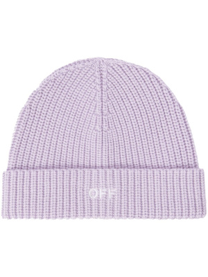 

Off-Stamp virgin-wool beanie hat, Off-White Off-Stamp virgin-wool beanie hat