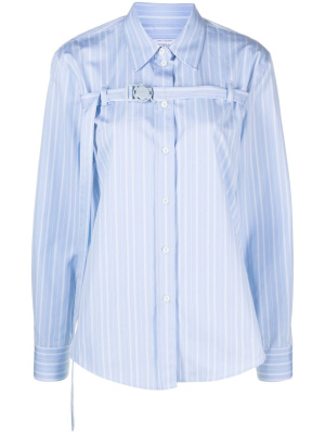 

Buckled cut-out cotton shirt, Off-White Buckled cut-out cotton shirt