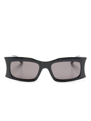 

Logo-plaque square-frame sunglasses, Balenciaga Eyewear Logo-plaque square-frame sunglasses