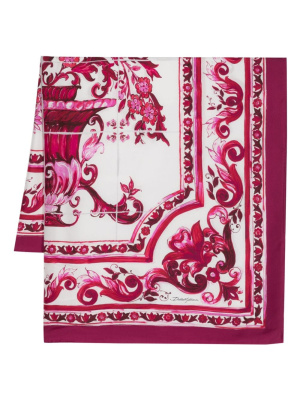 

Graphic-print silk scarf, Dolce & Gabbana Graphic-print silk scarf
