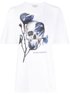 

Graphic-print cotton T-shirt, Alexander McQueen Graphic-print cotton T-shirt