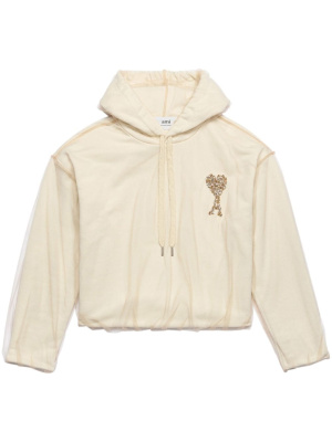 

Ami de Coeur tulle hoodie, AMI Paris Ami de Coeur tulle hoodie