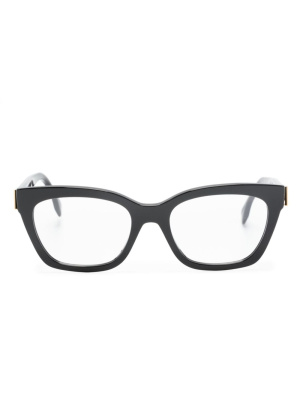 

Logo-plaque square-frame glasses, Fendi Eyewear Logo-plaque square-frame glasses