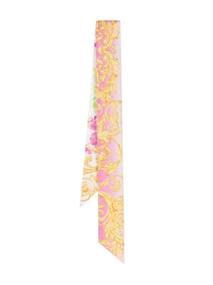 

Signature Barocco print silk scarf, Versace Signature Barocco print silk scarf