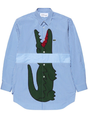 

Logo-embroidered cotton shirt, Comme Des Garçons Shirt Logo-embroidered cotton shirt