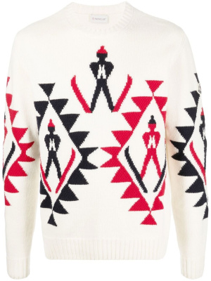 

Graphic-knit wool jumper, Moncler Graphic-knit wool jumper