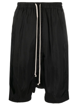 

Drop-crotch drawstring shorts, Rick Owens Drop-crotch drawstring shorts