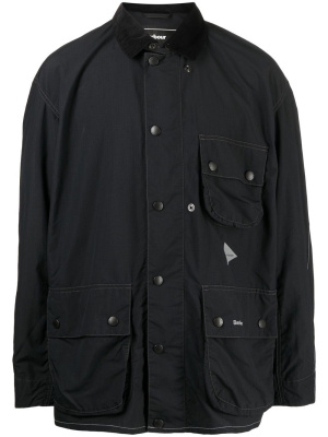 

Pivot logo-print jacket, BARBOUR and WANDER Pivot logo-print jacket