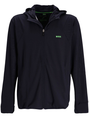 

Logo-print zip-up hoodie, BOSS Logo-print zip-up hoodie