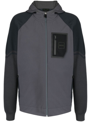 

Contrasting-panels hooded jacket, BOSS Contrasting-panels hooded jacket