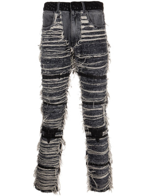 

Distressed slim-fit jeans, 1017 ALYX 9SM Distressed slim-fit jeans
