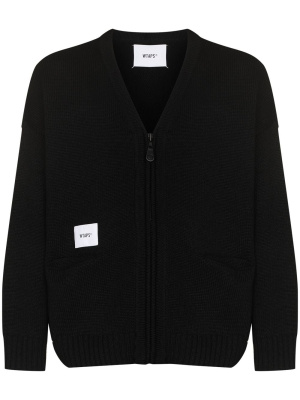 

Logo patch zipped cardigan, WTAPS Logo patch zipped cardigan