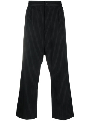 

Pinstripe-print drop-crotch trousers, Attachment Pinstripe-print drop-crotch trousers