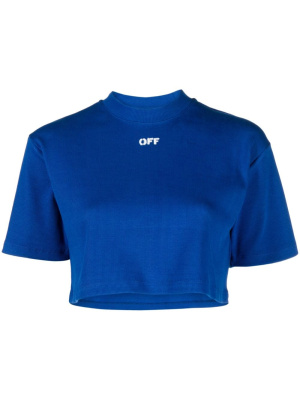 

Logo-print cropped T-shirt, Off-White Logo-print cropped T-shirt