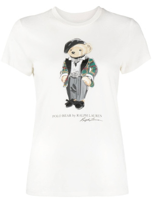 

Polo Bear-print short-sleeve T-shirt, Polo Ralph Lauren Polo Bear-print short-sleeve T-shirt