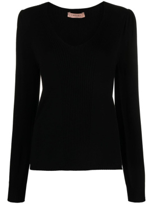 

Belt-embellished jumper, TWINSET Belt-embellished jumper