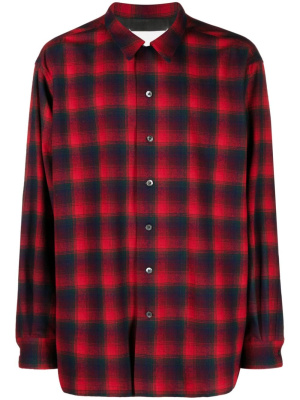 

Checked long-sleeve shirt, Maison Margiela Checked long-sleeve shirt