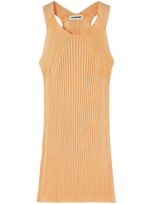

Ribbed-knit sleeveless blouse, Jil Sander Ribbed-knit sleeveless blouse