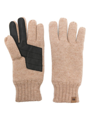 

Logo-patch panelled gloves, UGG Logo-patch panelled gloves