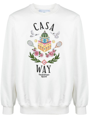 

Casa Way embroidered sweatshirt, Casablanca Casa Way embroidered sweatshirt