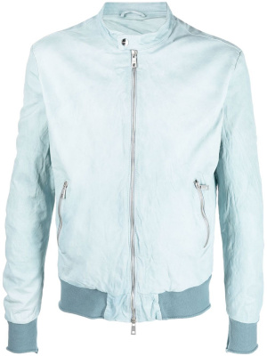 

Crease-effect leather jacket, Giorgio Brato Crease-effect leather jacket