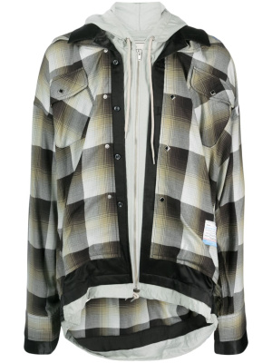 

Layered hooded jacket, Maison Mihara Yasuhiro Layered hooded jacket