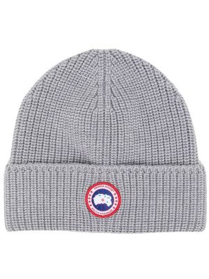 

Logo-patch ribbed knit beanie, Canada Goose Logo-patch ribbed knit beanie