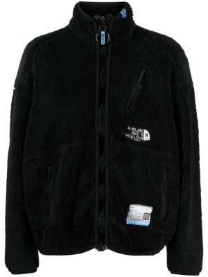 

Logo-embroidered fleece jacket, Maison Mihara Yasuhiro Logo-embroidered fleece jacket