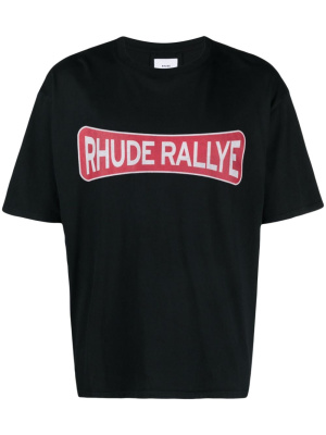 

Rallye logo-print T-shirt, Rhude Rallye logo-print T-shirt