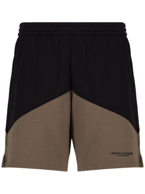 

Two-tone logo-print shorts, Armani Exchange Two-tone logo-print shorts