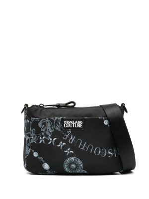 

Baroque-pattern zip-up messenger bag, Versace Jeans Couture Baroque-pattern zip-up messenger bag