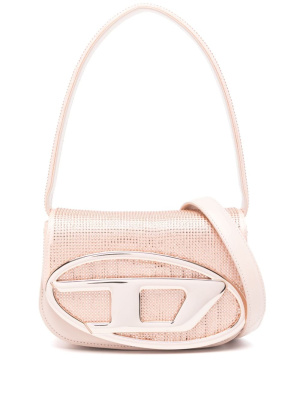 

1DR embellished leather shoulder bag, Diesel 1DR embellished leather shoulder bag