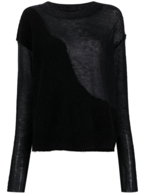 

Crew-neck panelled fine-ribbed jumper, Isabel Benenato Crew-neck panelled fine-ribbed jumper