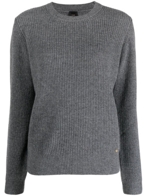

Logo-plaque mélange-effect jumper, PINKO Logo-plaque mélange-effect jumper