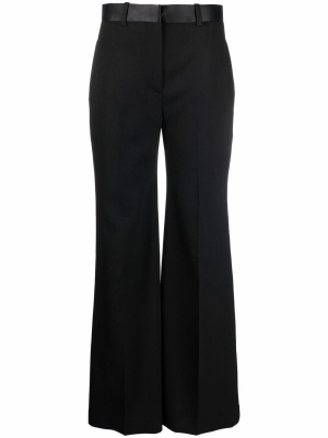 

Contrast-waist tailored trousers, Victoria Beckham Contrast-waist tailored trousers