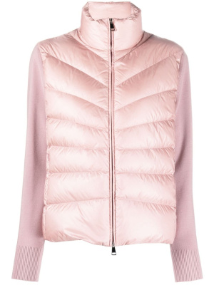 

Padded zip-up wool cardigan, Moncler Padded zip-up wool cardigan