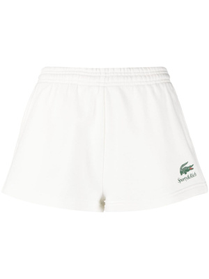 

X Lacoste cotton track shorts, Sporty & Rich X Lacoste cotton track shorts