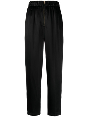 

Elasticated waistband wool-blend straight trousers, Forte Forte Elasticated waistband wool-blend straight trousers