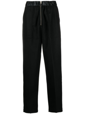 

Elasticated waistband wool-blend straight trousers, Forte Forte Elasticated waistband wool-blend straight trousers