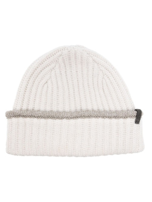 

Ribbed cashmere beanie, Brunello Cucinelli Ribbed cashmere beanie