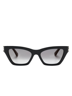 

Logo-plaque cat-eye frame sunglasses, Cartier Eyewear Logo-plaque cat-eye frame sunglasses