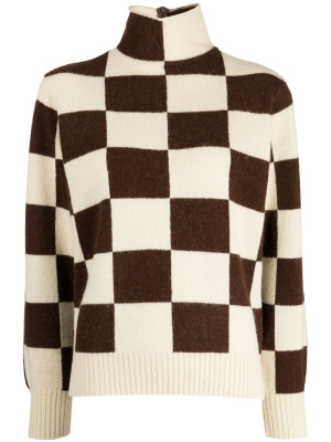 

High-neck intarsia-knit jumper, Undercover High-neck intarsia-knit jumper
