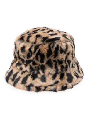 

Leopard-print faux-fur bucket hat, Zadig&Voltaire Leopard-print faux-fur bucket hat