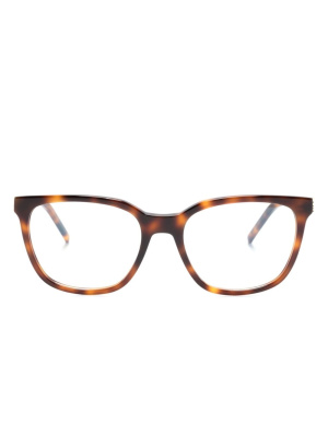 

Logo-plaque square-frame glasses, Saint Laurent Eyewear Logo-plaque square-frame glasses