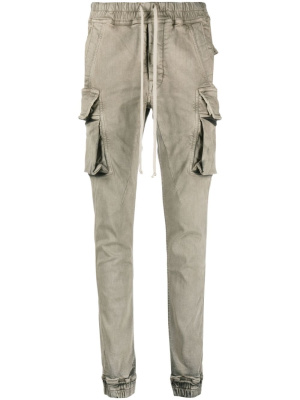 

Drawstring-waist slim-fit tapered trousers, Rick Owens DRKSHDW Drawstring-waist slim-fit tapered trousers