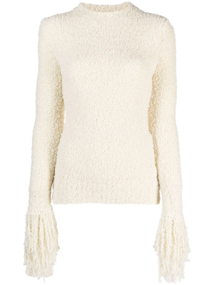 

Fringe-detail jumper, AMI Paris Fringe-detail jumper