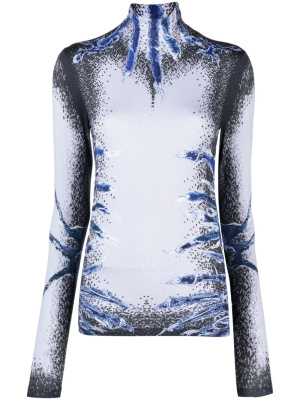 

Whisker-print long-sleeve top, Y/Project Whisker-print long-sleeve top