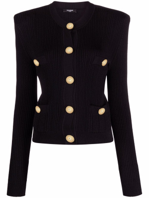 

Button-up cropped cardigan, Balmain Button-up cropped cardigan
