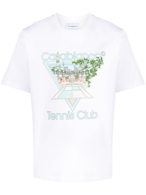 

Tennis Club Icon cotton T-shirt, Casablanca Tennis Club Icon cotton T-shirt